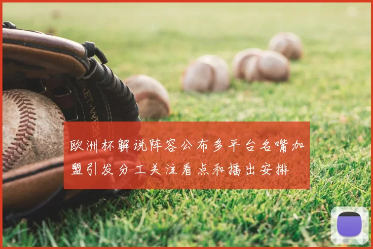 欧洲杯解说阵容公布多平台名嘴加盟引发分工关注看点和播出安排